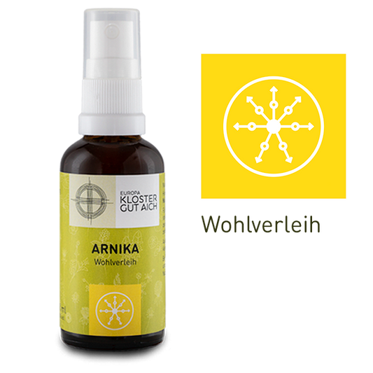 Traditionelles Kräuterspray mit Arnika nach klösterlicher Herstellungstradition
