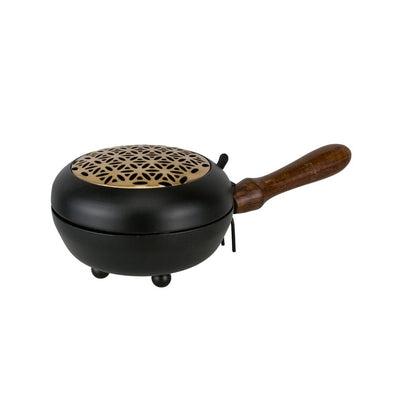 Räucherpfanne Metall Schwarz