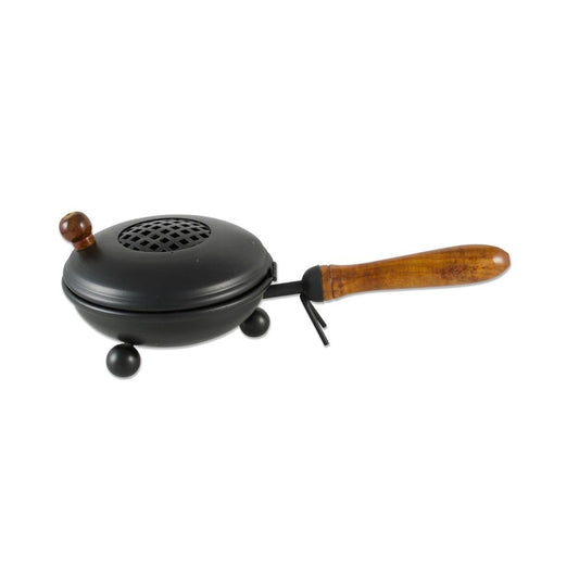 Räucherpfanne Metall schwarz